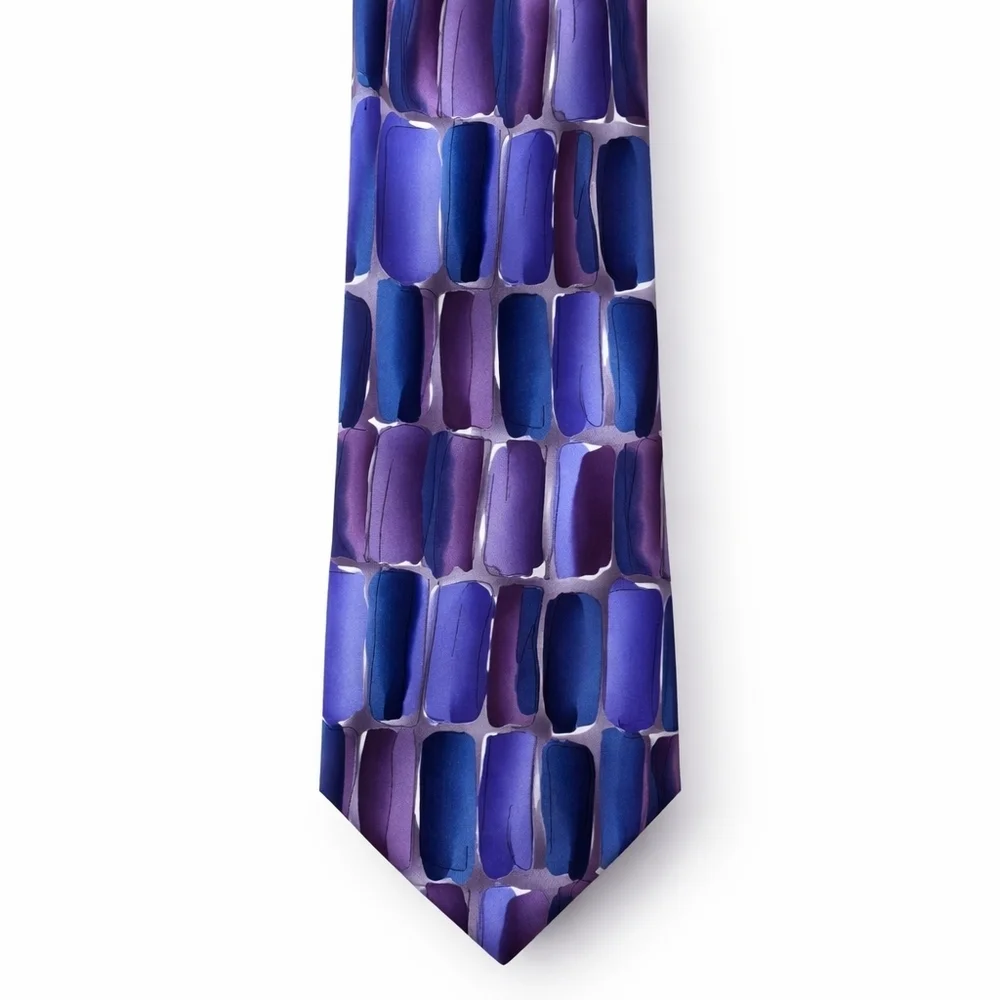 J.‎ Garcia Wired Crossroads purple silk tie